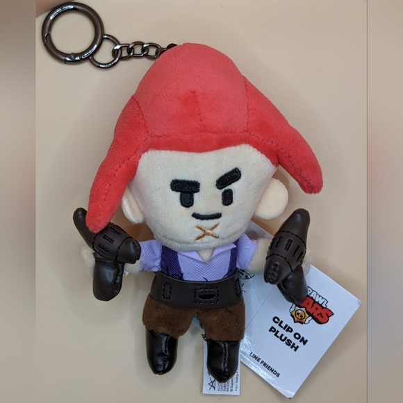 Trio of BRAWL STARS Clip on Plush keychain, backpack, or purse charms - Picture 9 of 11
